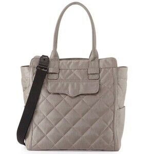 Rebecca Minkoff Teddy Tote Nylon Diaper Bag Gray